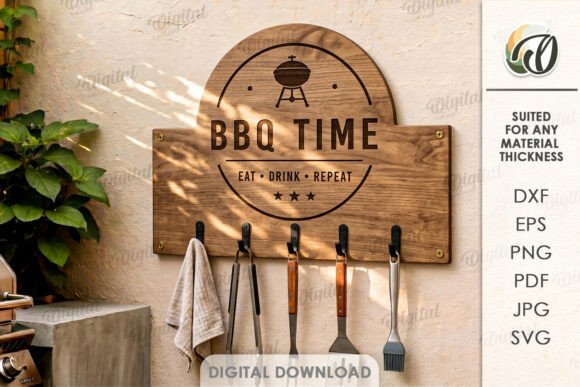 3D BBQ Utensil Rack Laser Cut Review