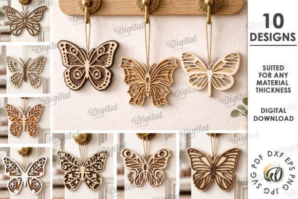 3D Butterflies Bundle Laser Cut: A Designer’s Take on Other Home Decor Assets
