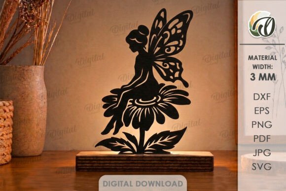 3D Fairy Light Stand Laser Cut