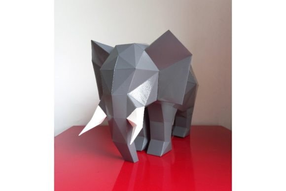 3D Papercraft Elephant: A 3D SVG Review for Other Design Projects