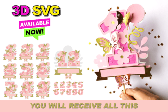 Butterfly Numbers Topper 3D SVG: A Crafter’s Review for Birthdays