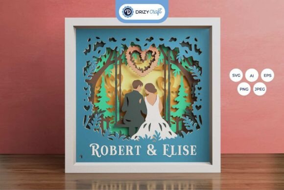 Couple Wedding 3D Shadow Box Review: A Designer’s Take on 3D SVG and Shadow Boxes
