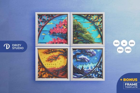 Four Seasons Tree 3D Shadow Box: A Practical Review for Crafters