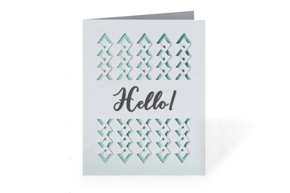 Hello 3D Fold and Tuck Card SVG STUDIO 3 Review