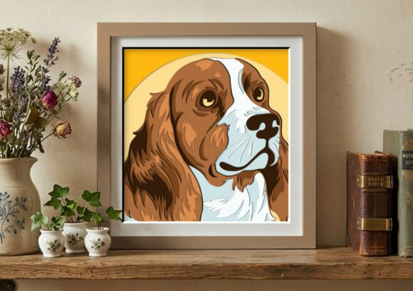 Majestic Cocker Spaniel Dog Portrait 3D SVG & Shadow Boxes Review